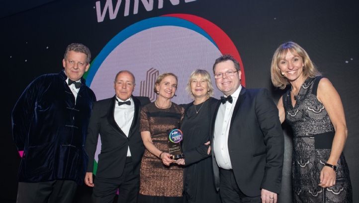 (L-R) Presenter David Taylor Smith, chief executive PHS, Canary Wharf Group team and compere Michaela Strachan